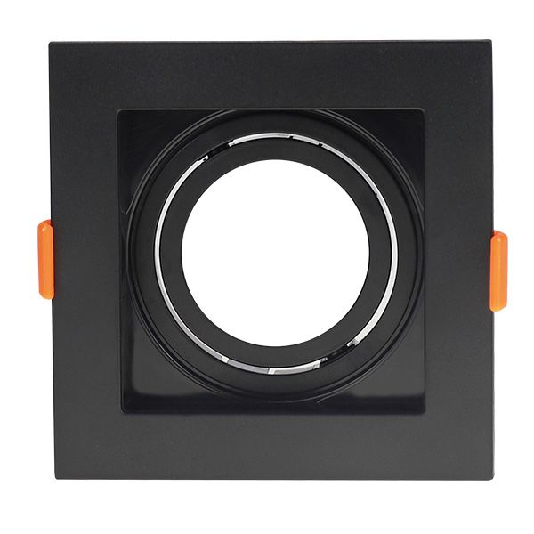 Spot de embutir Recuado MR16 Preto IP20