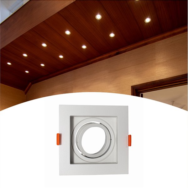 Spot Recuado de Embutir Moderno Bocal E27 PAR20 Bivolt