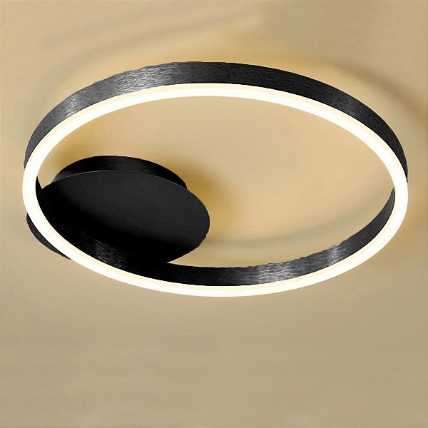 Plafon de Sobrepor Luz 3 Cores 45x40 em Alumínio Bivolt Led