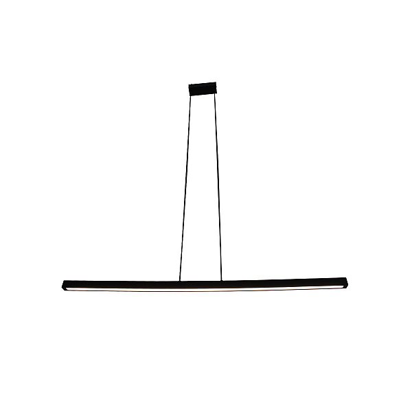 Luminária pendente linear114x2,5cm  28w 4000k led integrado