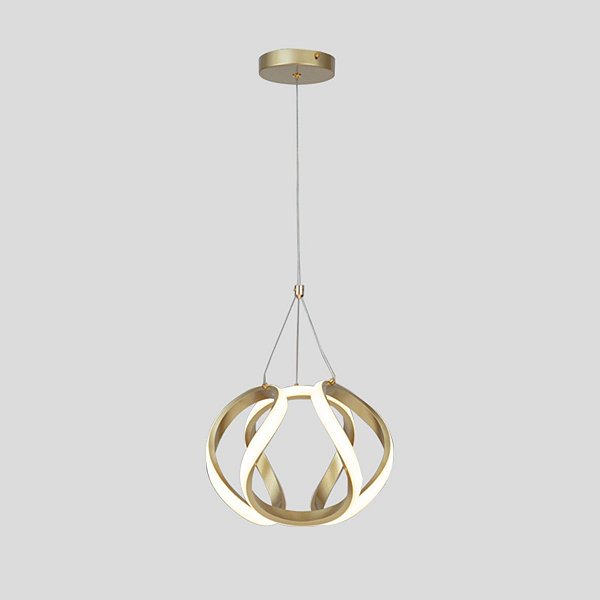 Pendente Lumier Spectra 35W  led integrado dourado bivolt