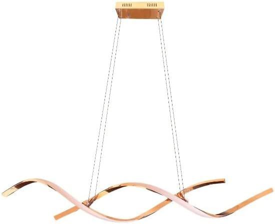 Lustre Pendente Espiral 46W Led moderno bivolt Cobre