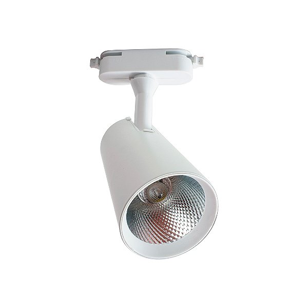 Spot Para Trilho Branco Super LED Branco Quente 3000K
