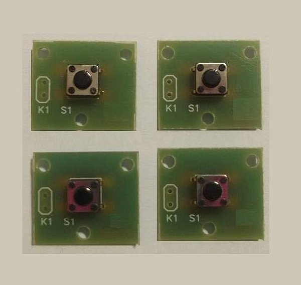 Chave Táctil em Placa de Circuito Impresso - Arduino/PIC (12 peças)