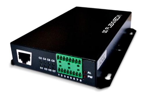 CSDS-F-4T4R Módulo de I/O Digital de Contato Seco Rede Ethernet 4 Entradas e 4 Saídas
