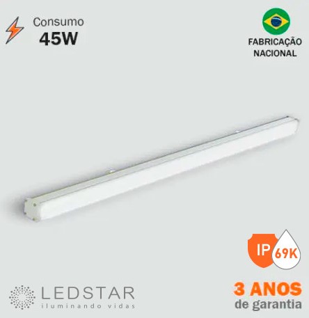 HM-45 Luminária Hermética LED 45W IP69K