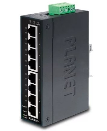 IGS-801M Switch Industrial Gerenciável Gigabit L2/L4 8P 10/100/1000Mbps