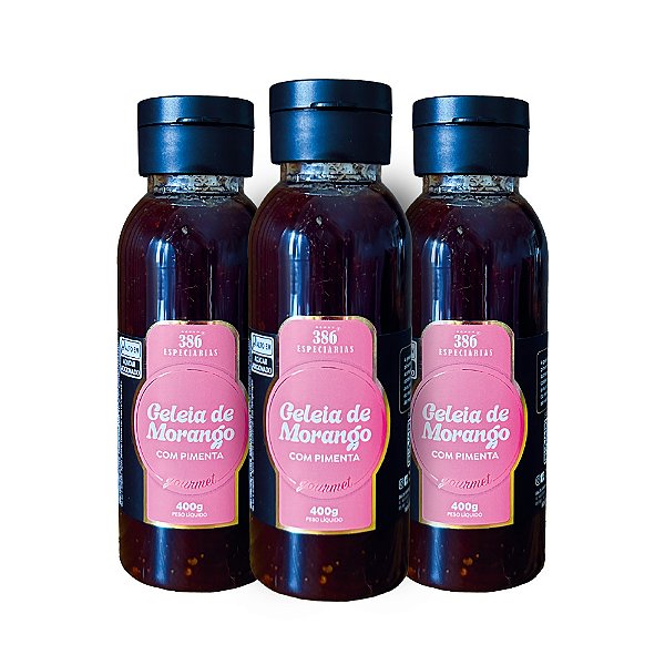 Combo - Geleia de Morango com Pimenta - 3 unidades