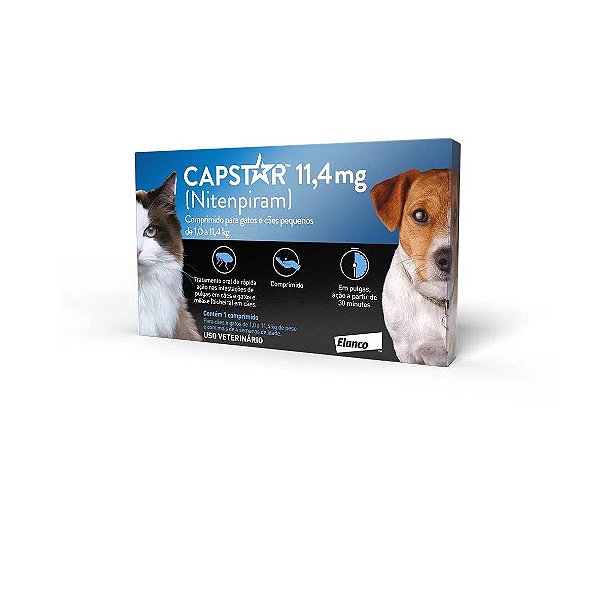 CAPSTAR 11.4MG CAES/GATOS C/6 COMP