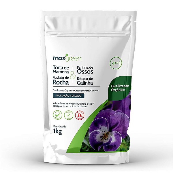 Fertilizante Orgânico Forth 4 em 1 – Adubo Completo 1Kg Maxgreen