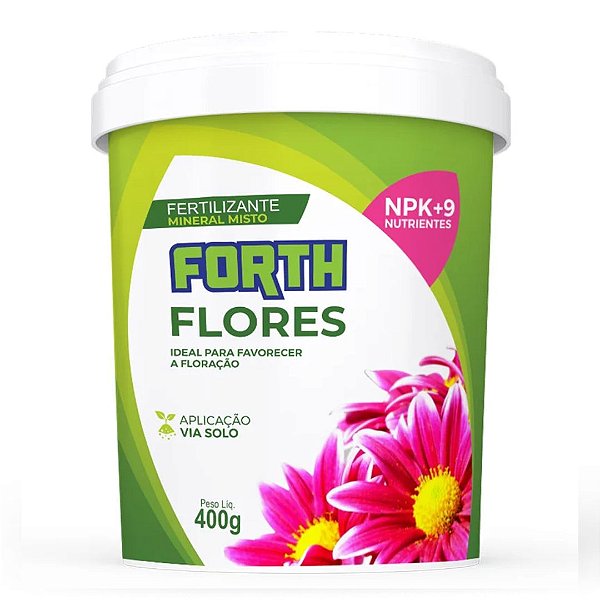 Forth Flores 400g – Adubo para Floração Intensa e Duradoura