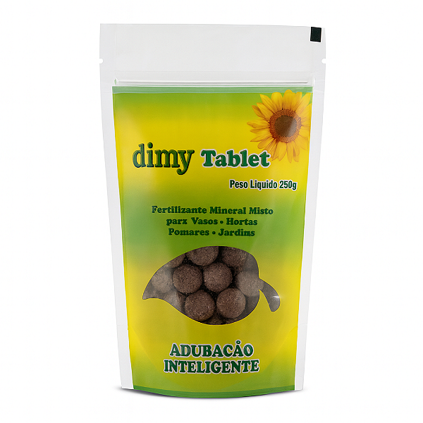 Fertilizante Dimy Tablet 250g – Adubo Mineral Misto p/ Vasos, Hortas e Jardins