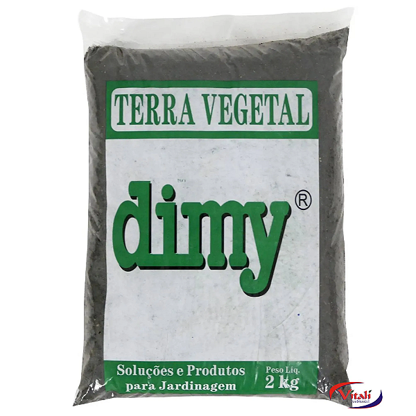 Terra Vegetal Dimy 2 kg – Substrato Rico em Nutrientes p/ Plantio e Vasos