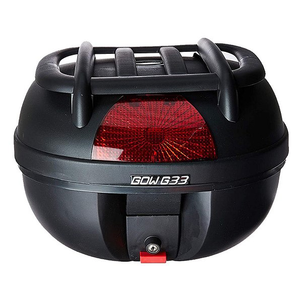 BAULETO BAU GOW G33 33 LITROS PRETO COM BAGAGEIRO - ORIGINAL