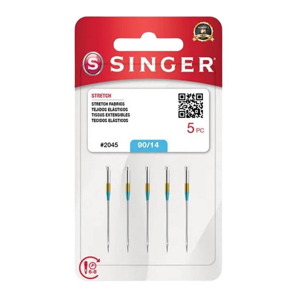 Agulha P/ Maq De Costura 2045 90/14 Singer Original - 5 uni.