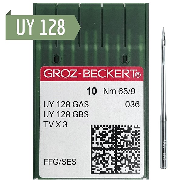 Agulha Para Maquina De Costura Galoneira Uy128 Groz Beckert - 10 Unidades