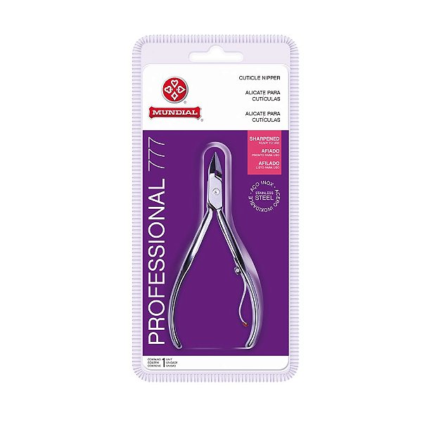Alicate de Cutícula 777 Professional Aço Inox Mundial