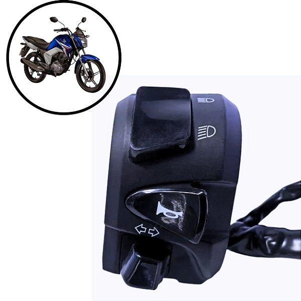 Chave De Luz Pisca Buzina Titan e Fan 150 2014 2015 ESD Gear
