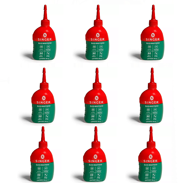 Oleo Claro Singer 100ml Original - 6 Frascos