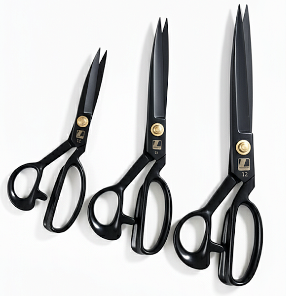 3 Tesoura De Costura Profissional Alfaiate Titanio Lanmax