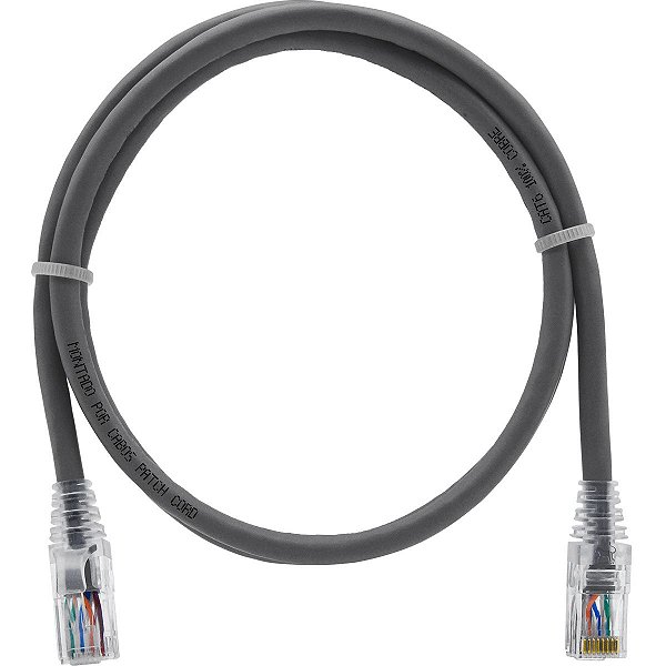 25un. Cabo de Rede 1 Metro Patch Cord Cat6 UTP 100% Cobre