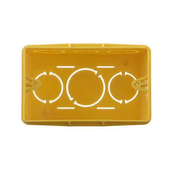 Caixa de Luz 4x2 Retangular Amarelo