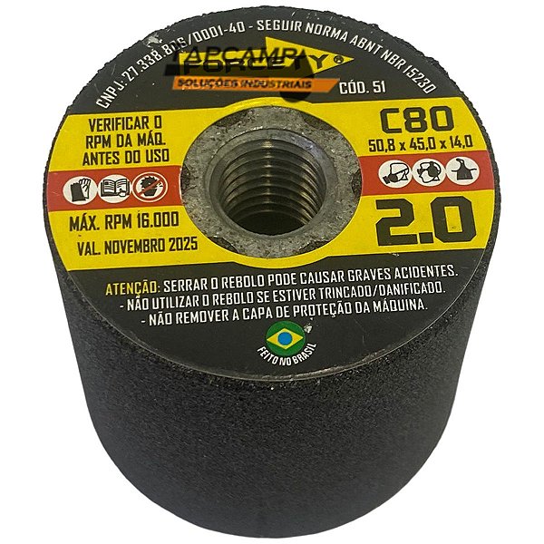 Rebolo Copo Reto 2 Polegadas  C 80