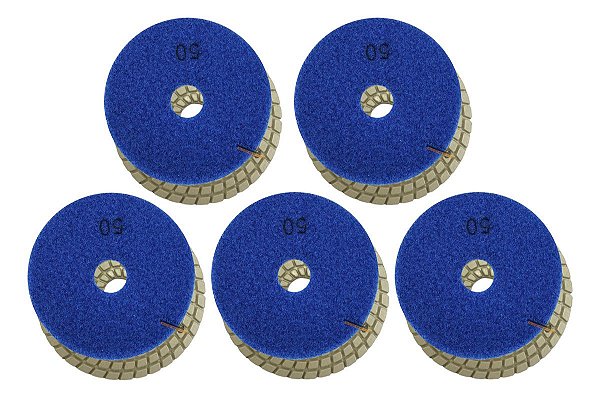 Kit 5 Lixa Diamantada Grão 50