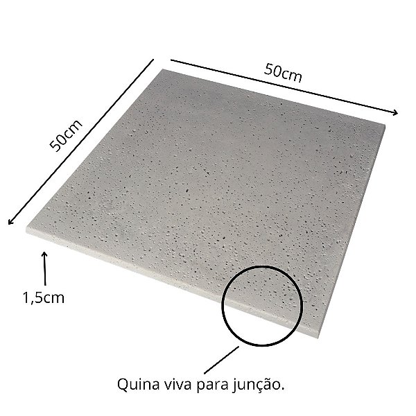 Piso Atérmico Piscina 50x50x1,5cm Bahamas Areia de Quartzo - m²