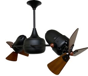 Ventilador Duplo Dinamico Preto Fosco - pintura epoxi