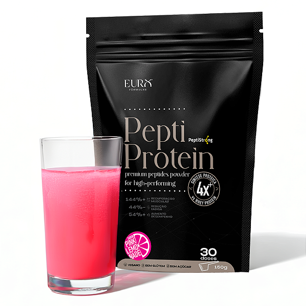 Peptistrong Peptiprotein 30 Doses Ganho Muscular Vegano 5 Sabores