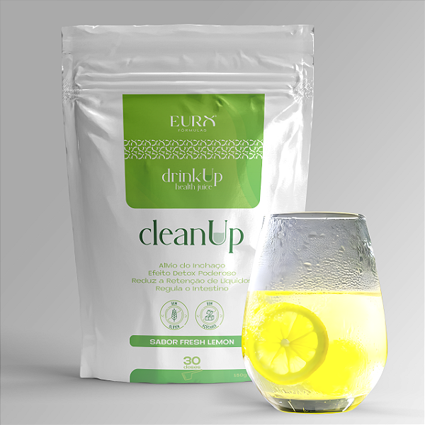 CleanUp Fresh Lemon Detox Inchaço 30 Doses – DrinkUp