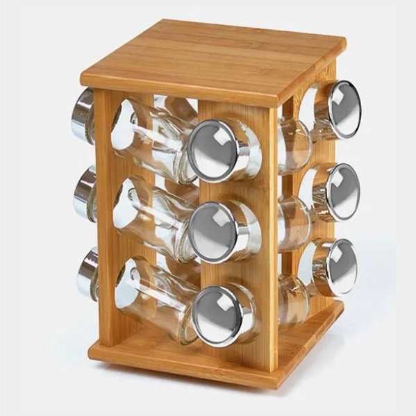 Porta Condimentos Bambu