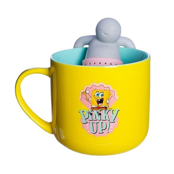 Caneca 350ml com Infusor - Bob Esponja