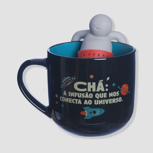 Caneca 350ML c/ Infusor - Astronauta