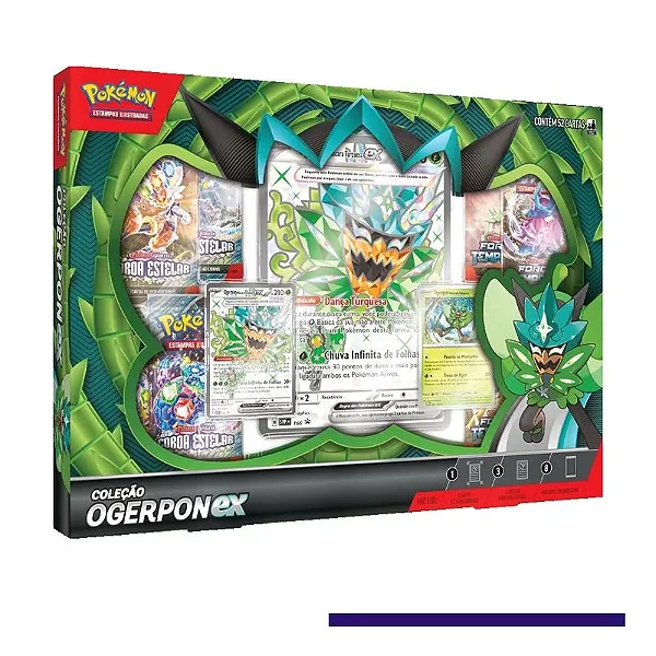 Jogo Carton - Pokémon Premium Ex Box Verde