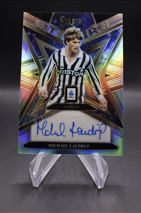 Michael Laudrup - 2025-26 Panini Select Serie A Stars Silver Auto Juventus