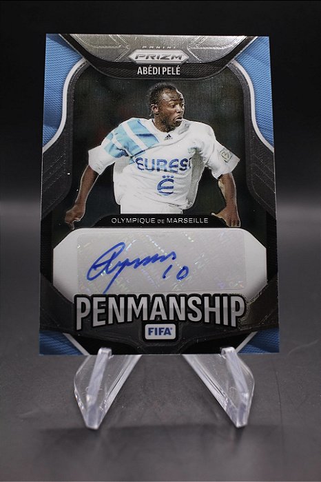 Abedi Pele - 2025-26 Panini Prizm FIFA Penmanship Auto #43 Marseille
