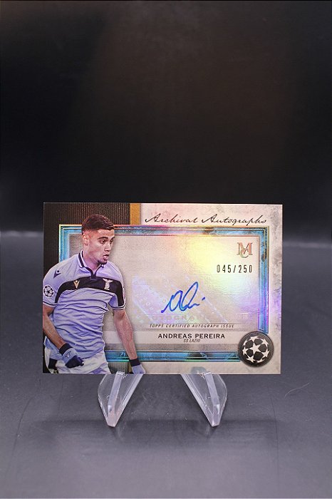 Andreas Pereira - 2020-21 Topps Museum UCL Soccer auto /250 Palmeiras