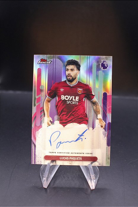 Lucas Paqueta - 2025-26 Topps Finest Premier League Auto Flamengo