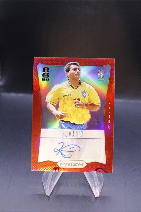Romario - 2026 Panini Prizm FIFA World Cup Red Prizm /99 Auto Brasil