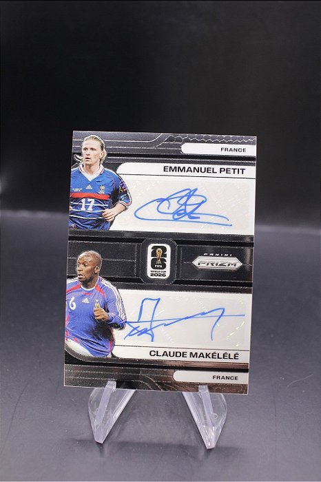 Claude Makelele Emmanuel Petit - 2026 Prizm World Cup Dual Signatures Auto