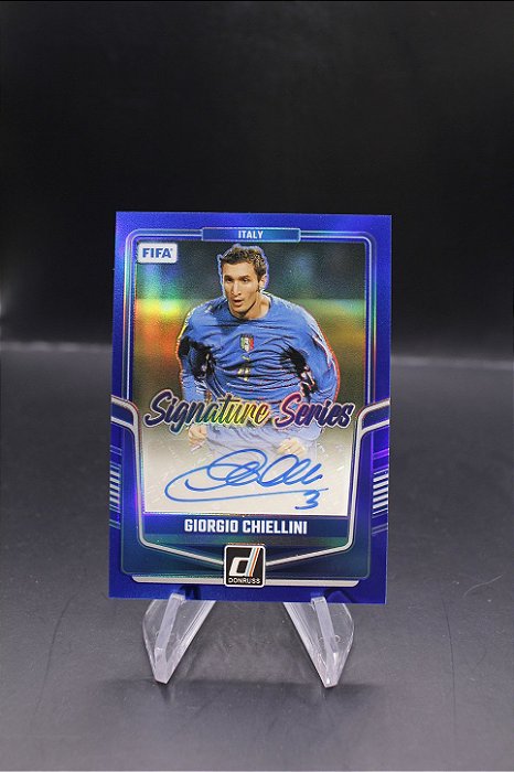 Giorgio Chiellini - 2024-25 Panini Donruss FIFA Signature Series Blue /99 Auto Italy