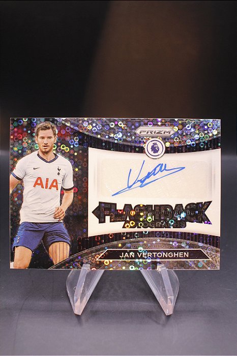 Jan Vertonghen - 2022-23 Panini Prizm EPL Auto Fastbreak Flashback Tottenham