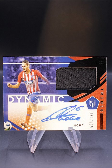 Koke - 2018-19 PaniniTreble Soccer Jersey Auto /199 Atletico Madrid