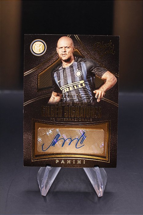 Felipe Melo - 2016-17 Panini Black Gold Gilded Auto /175 Inter