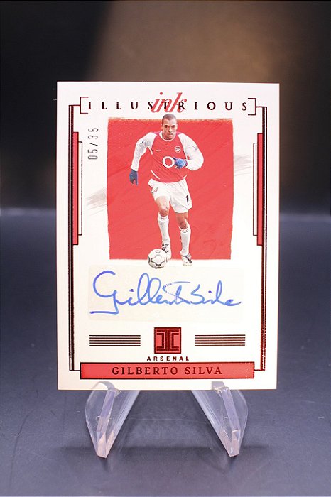 Gilberto Silva - 2021-22 Impeccable EPL Illustrious Ink Auto /35 Arsenal