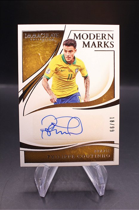 Philippe Coutinho - 2020-21 Immaculate Modern Marks Silver Auto /99 Brasil