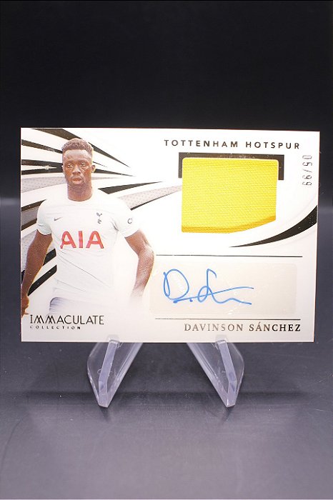 Davinson Sanchez - 2021 Immaculate Soccer Memo Auto/99 Tottenham