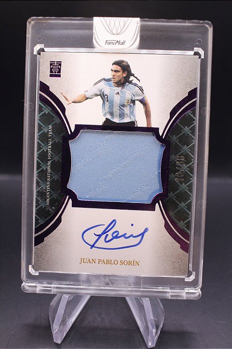 Juan Pablo Sorin - 2022-23 Fansmall Argentina Flawless Patch Purple Auto /36